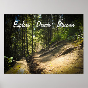 Ontdek Dream Discover Hiking Poster