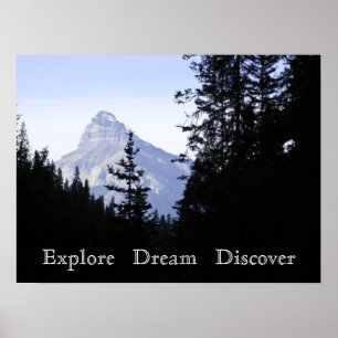 Ontdek Dream Ontdek het Schilderachtig gebergte Poster