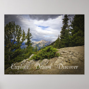 Ontdek Dream Ontdek Schilderachtig mountainhiking Poster