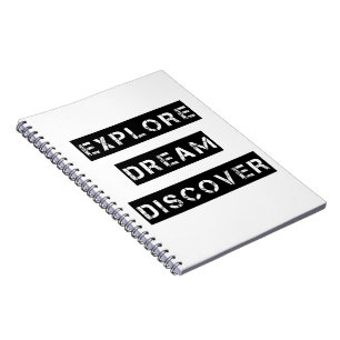 Ontdek droomnotebook notitieboek