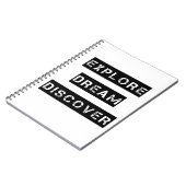 Ontdek droomnotebook notitieboek (Linkerzijde)