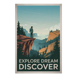 Ontdek droomontdekking perfect poster