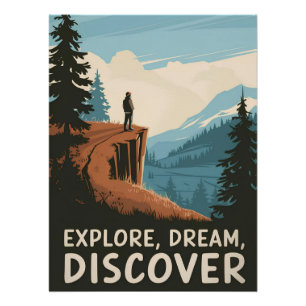 Ontdek droomontdekking perfect poster