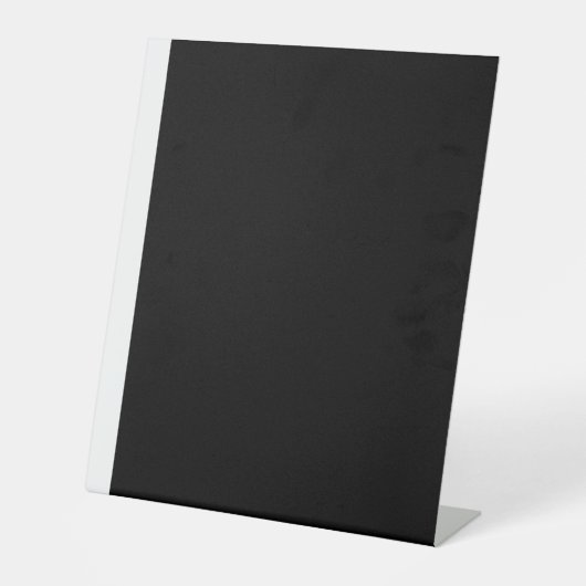 Ontdek een boeiende zwart-wit foto reclamebord met voetstuk (Voorkant)