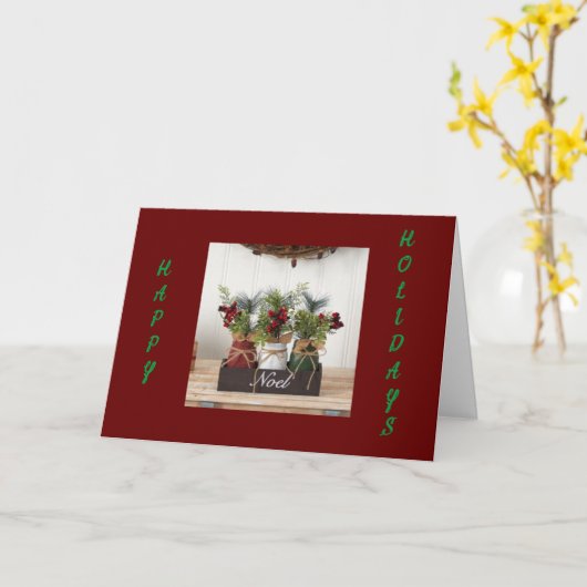 **Ontdek een Kerst vol vreugde** Kaart (Gele Bloem)