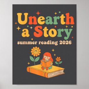 Ontdek een verhaal 2026 Leesdocent Bibliothecaris Poster