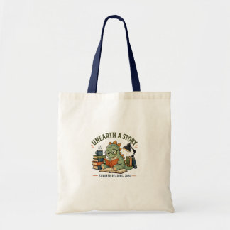 Ontdek een verhaal Cute Dinosaur Journal Decor Tote Bag