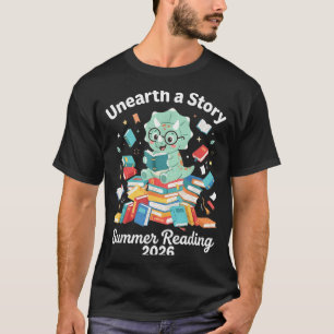 Ontdek een verhaal zomerlezen 2026 bibliotheek man t-shirt