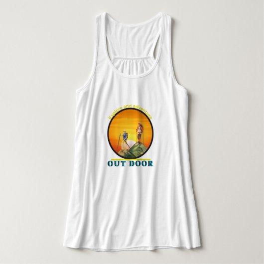 Ontdek en avontuur tanktop (Design voorkant)