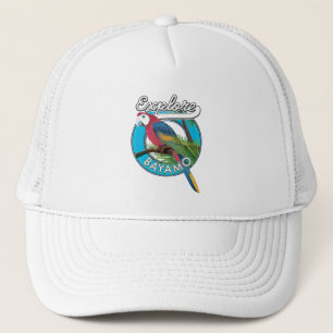 Ontdek Hawaii retro logo Trucker Hat Trucker Pet