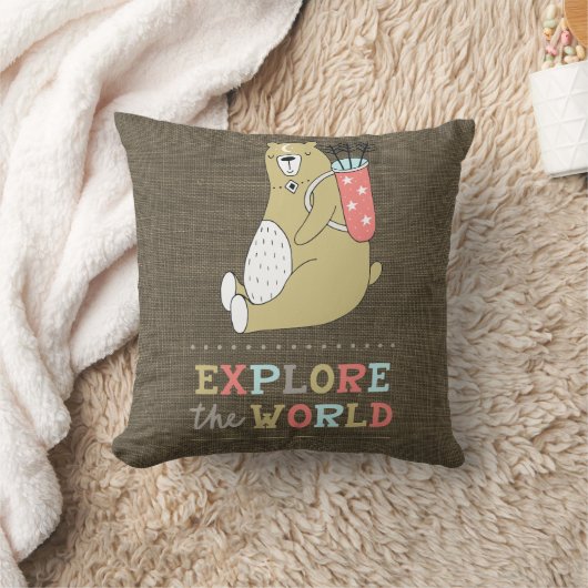 Ontdek het Kind van het World Boho Beer Kussen (Deken)