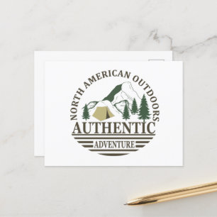 Ontdek het Noord-Amerikaanse outdoor wandelavontuu Feestdagenkaart