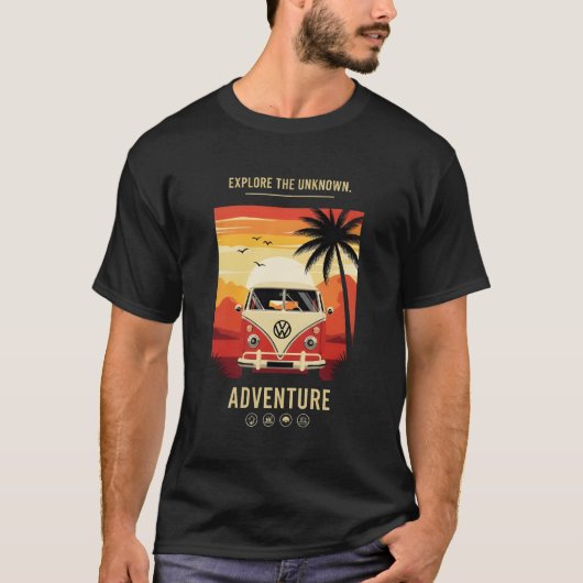Ontdek het onbekende avontuur T-shirt (Voorkant)