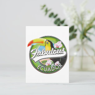 Ontdek het prachtige Ecuador logo Briefkaart