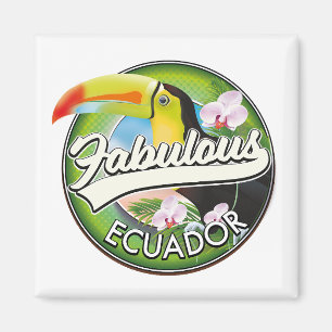 Ontdek het prachtige Ecuador logo Magneet