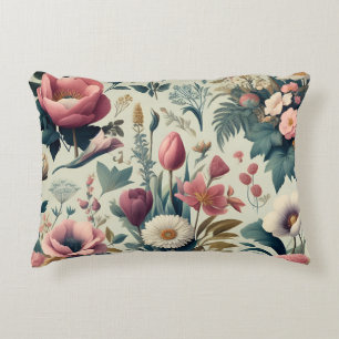 Ontdek het prachtige Floral Botanical patroon van Accent Kussen