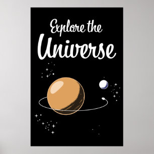 Ontdek het universum poster