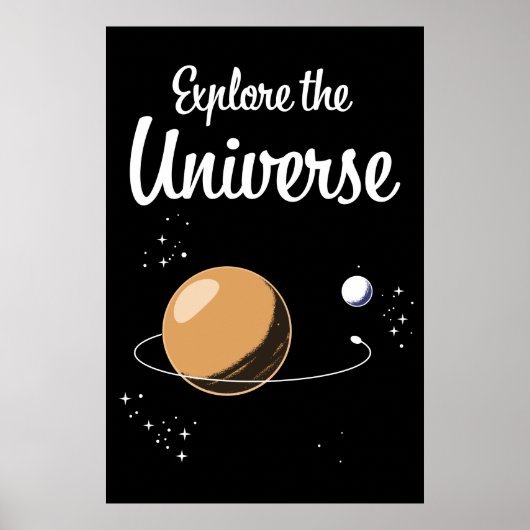 Ontdek het universum poster (Voorkant)