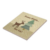 Ontdek het wild met Kinder tegel Tegeltje (Zijkant)