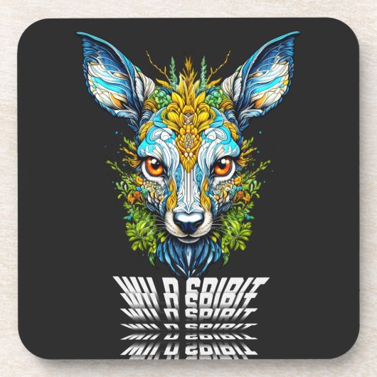 Ontdek het Wilde Instinct Bier Onderzetter (Voorkant)