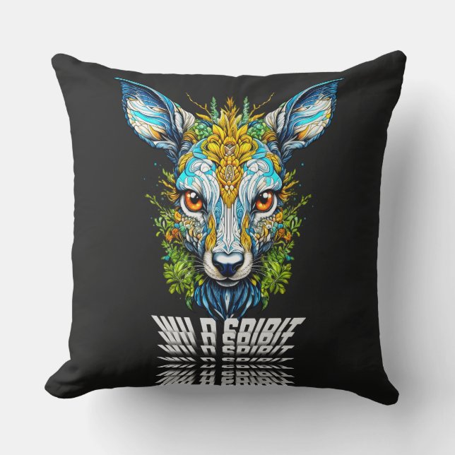 Ontdek het Wilde Instinct Kussen (Voorkant)