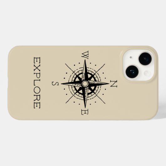 Ontdek kompasreis die wordt verwacht Case-Mate iPhone case (Achterkant (horizontaal))