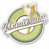 Ontdek Madagascar wonderlust Sticker (Voorkant)