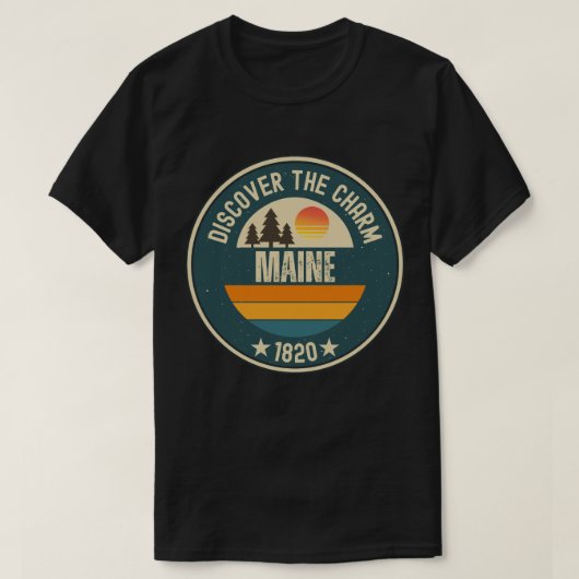 Ontdek Maine- Ontwerpen voor elke liefhebber T-shirt (Design voorkant)