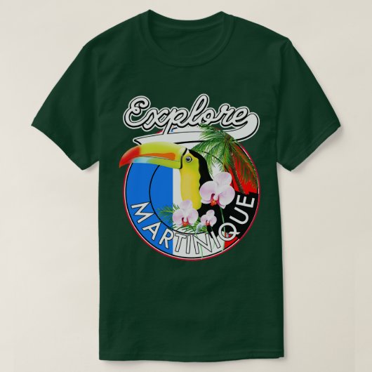 Ontdek Martinique reizen T-shirt (Design voorkant)