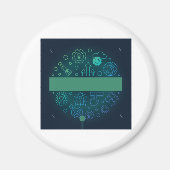 Ontdek meer grafisch ontwerp magneet (Voorkant)