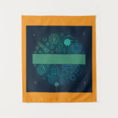 Ontdek meer grafisch ontwerp wandkleed (Voorkant)