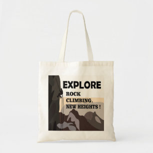 Ontdek New Heights Rock Climbing Tote Bag