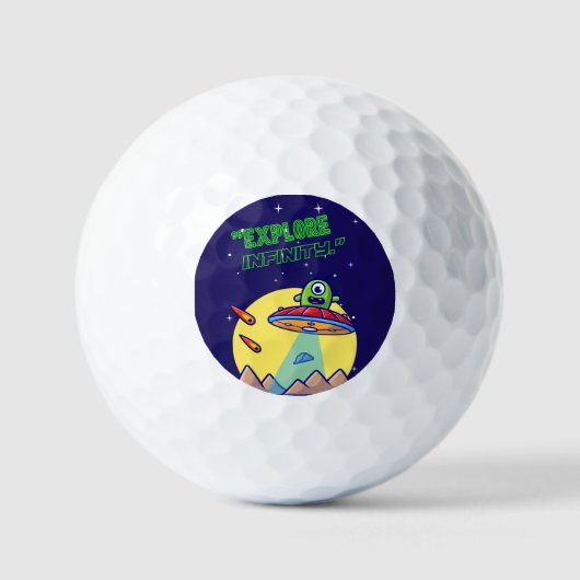 Ontdek oneindigheid golfballen (Voorkant)