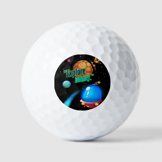 Ontdek oneindigheid golfballen (Voorkant)