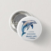 Ontdek Ontdek Geniet van het leven Button (Voorkant /achterkant)