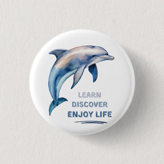 Ontdek Ontdek Geniet van het leven Button (Voorkant)