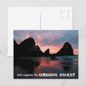 Ontdek Oregon Coast Sunrise Harris Beach Briefkaart (Voorkant / Achterkant)