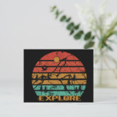 Ontdek outdoor vintage briefkaart (Staand voorkant)