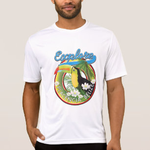 Ontdek Placencia Belize reislogo T-shirt