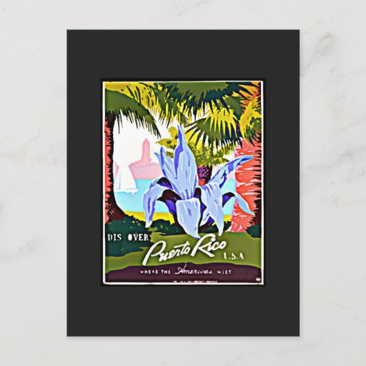 Ontdek Puerto Rico Briefkaart (Voorkant)