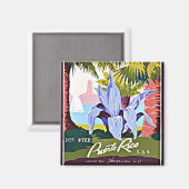 Ontdek Puerto Rico,  design Magneet (Voorkant / Achterkant)