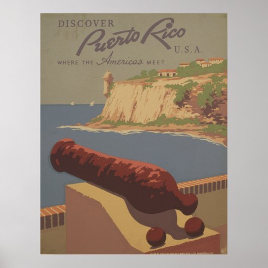 Ontdek Puerto Rico Poster (Voorkant)