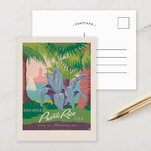 Ontdek Puerto Rico Verenigde Staten oldtimerreis Briefkaart