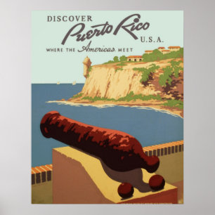Ontdek Puerto Rico, waar Amerika samenkomt Poster