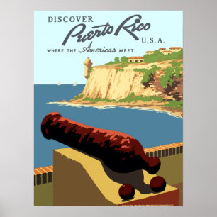 ontdek Puerto Rico WPA-reizen Poster