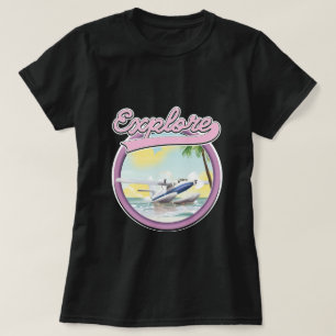 Ontdek reizen logo t-shirt