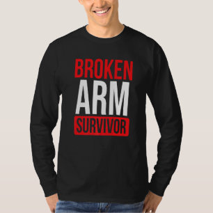 Ontdek snel de gebroken arm die zich herstelt en m t-shirt
