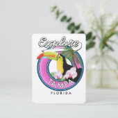 Ontdek Tampa Florida retro logo (Staand voorkant)