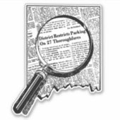 Ontdek verborgen wonderen -  vergrootglas sticker (Voorkant)