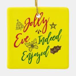 🎄 Ontdek vreugde met onze "Jolly Eve inderdaad ge Keramisch Ornament